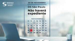 Dia 20/11: não haverá expediente na DS São Paulo