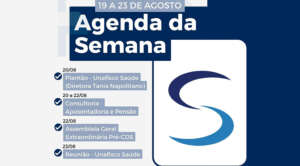 Agenda da Semana - 19 a 23 de agosto de 2024