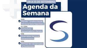 Agenda da Semana - 09 a 13 de setembro de 2024