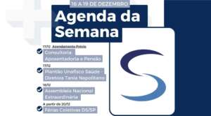 Agenda da Semana - 16 a 19 de dezembro de 2024