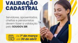 SOUGOV: filiados devem realizar validação cadastral até 30/04