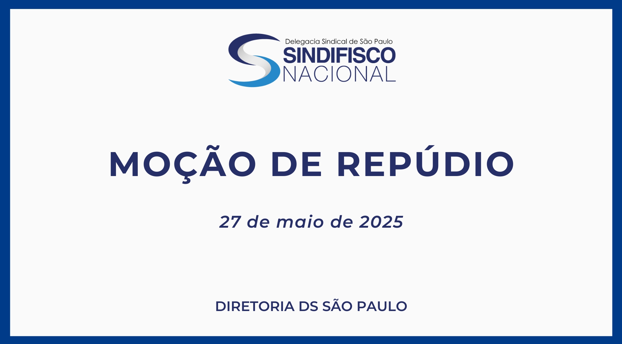 Moção de Repúdio DS São Paulo