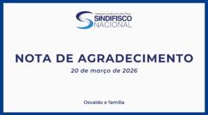 Nota de agradecimento - Osvaldo