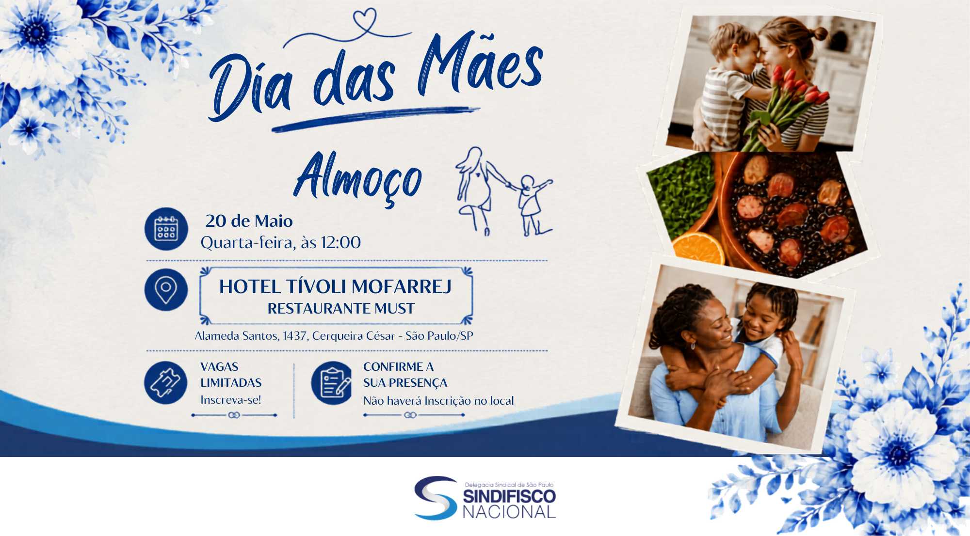 DS/SP realizará almoço em comemoração ao Dia das Mães